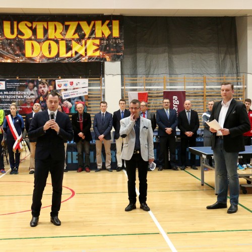 Otwarcie 30. Młodzieżowych Mistrzostw Polski w tenisie stołowym